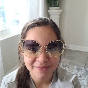 Woman Square style fashion luxury sunglasses